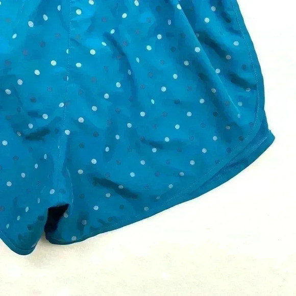 Nike Women's Blue Polkadots Dri-Fit Mesh Side Running Athletic Shorts Size M - Picture 12 of 14